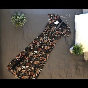 Abercrombie and fitch floral midi dress